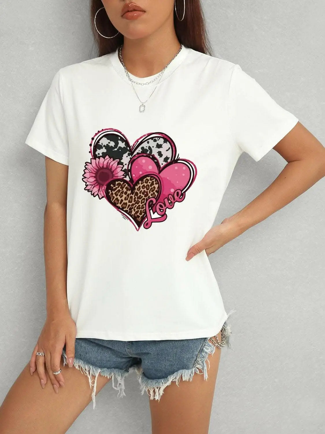 Chic sheer short sleeve blouse - Love Salve